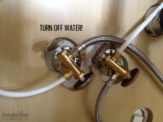 cold water turn off bathroom sink