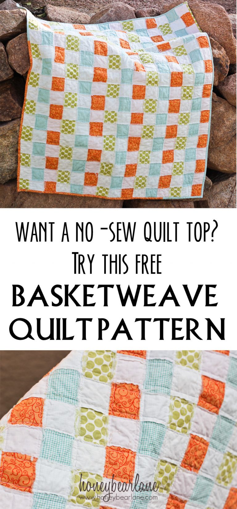 Basketweave Quilt Pattern - Honeybear Lane