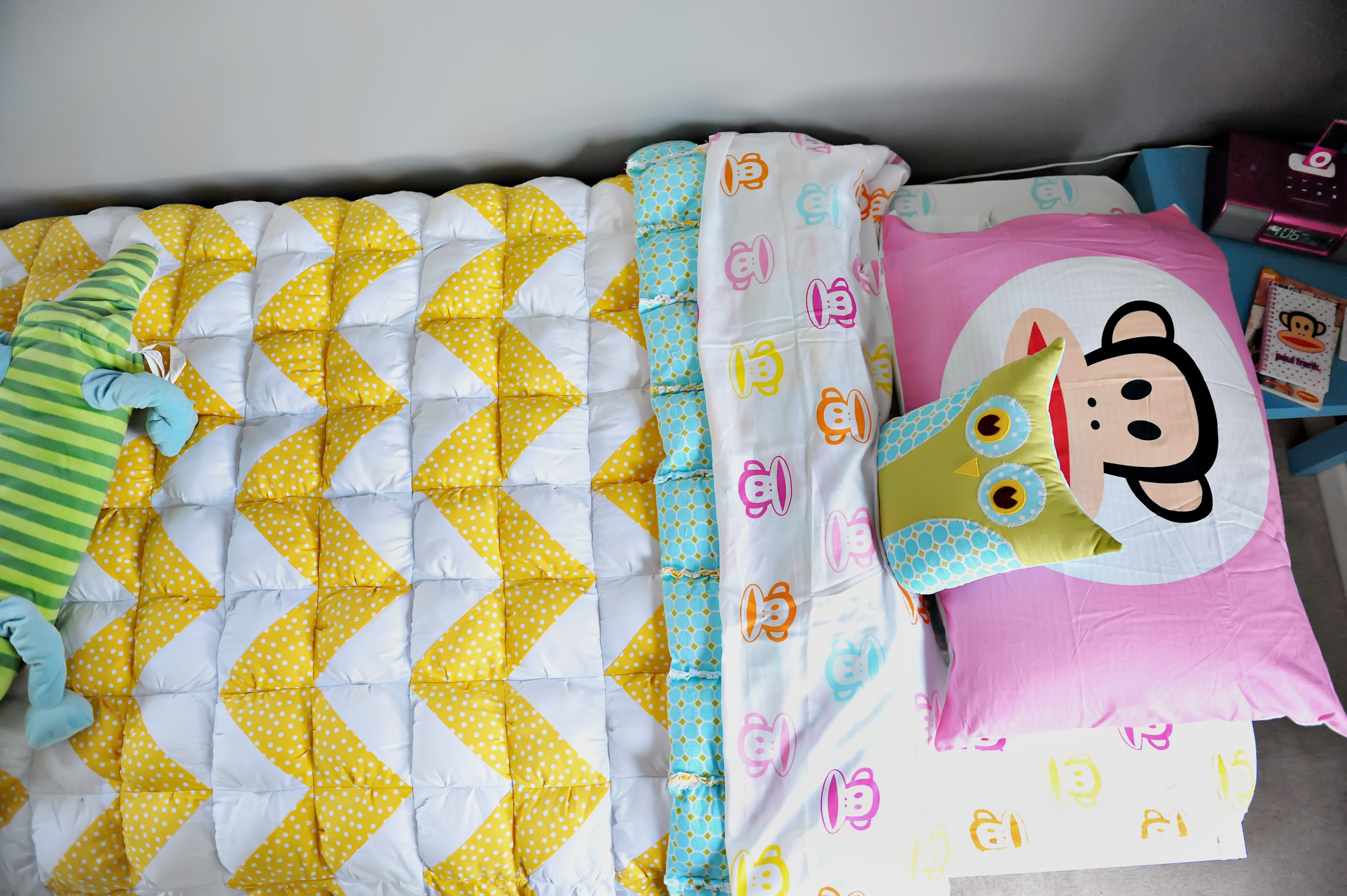 A Twin Size Chevron Puff Quilt Honeybear Lane