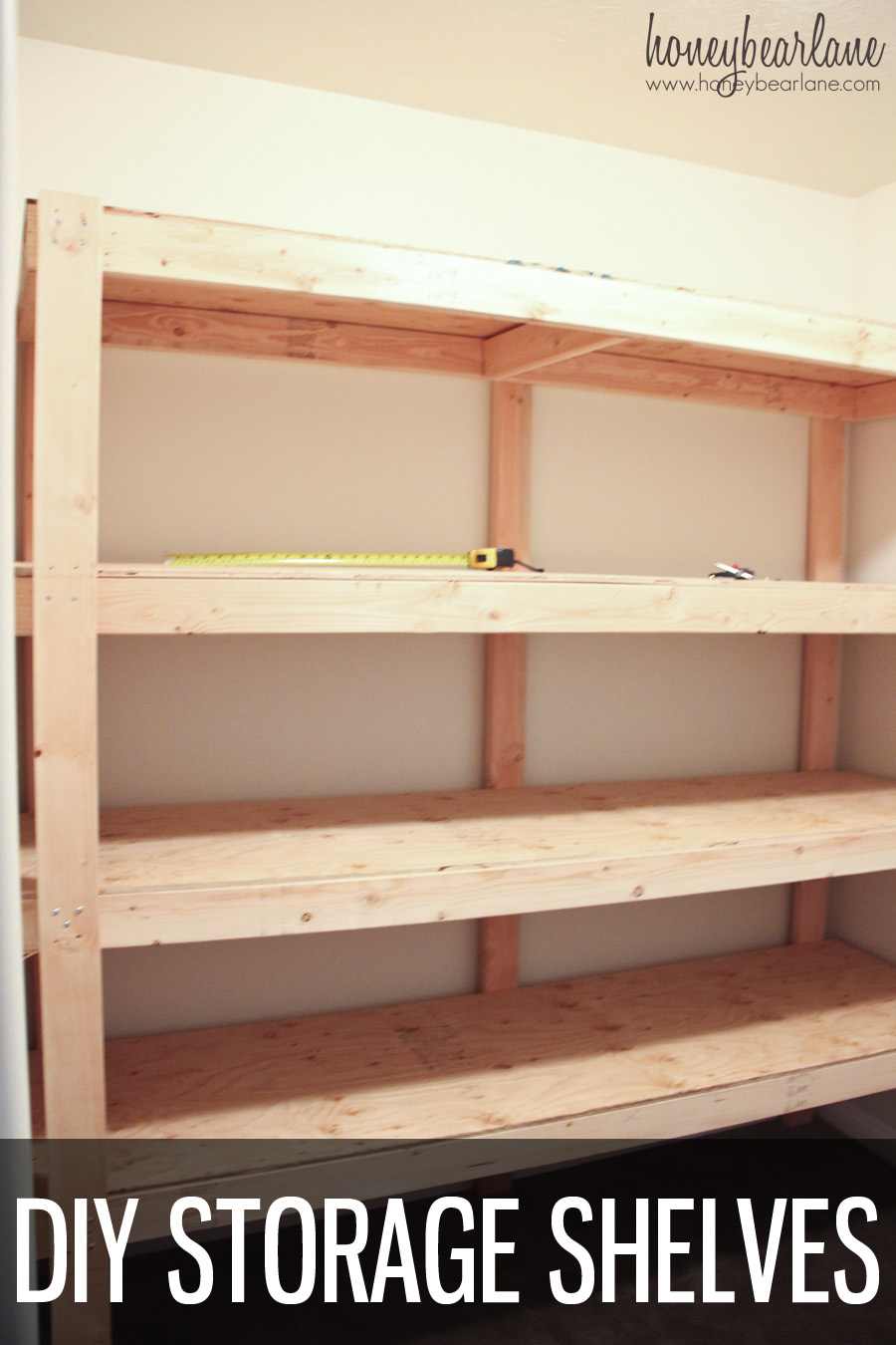 DIY Canning Storage Shelves - Easy Home Project