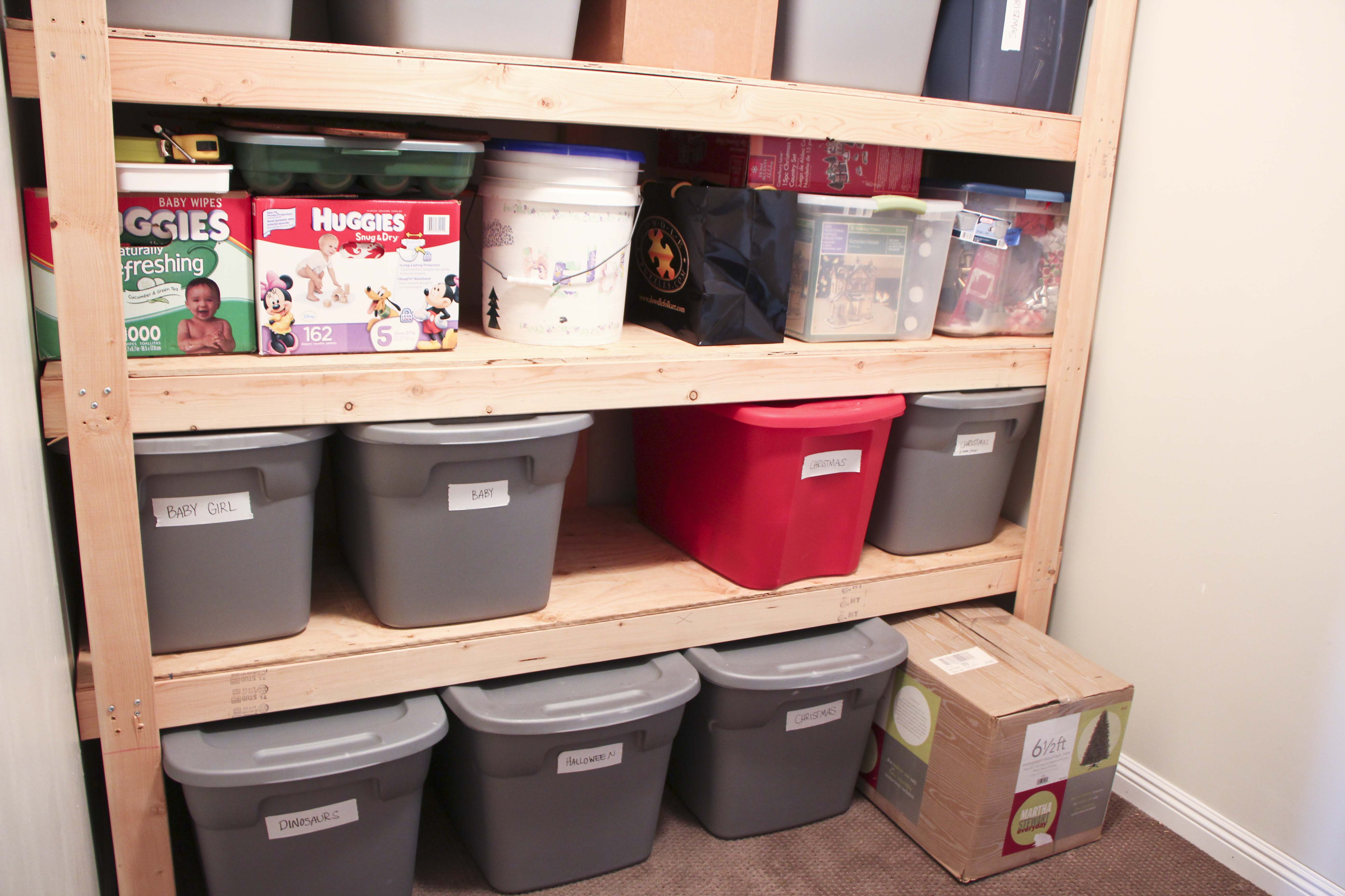 How to Make Storage Room Organization Shelves