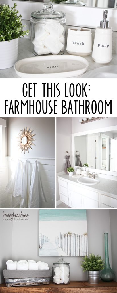 A Cozy Farmhouse Bathroom Update - Honeybear Lane