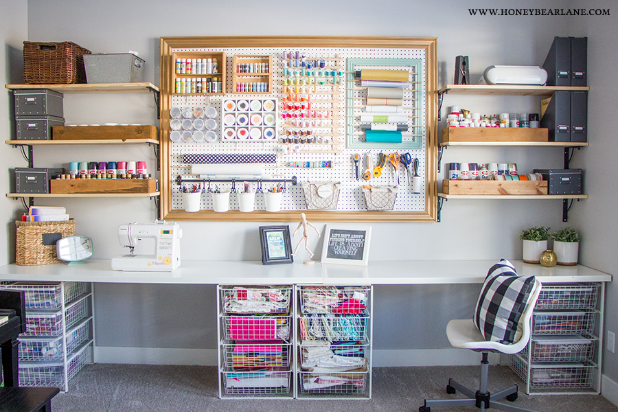 My Gorgeous DIY Office Built ins Reveal - Honeybear Lane
