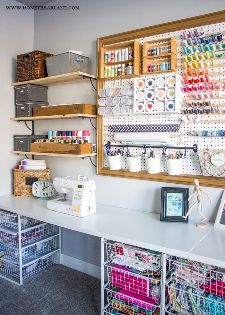 Michaels Craft Room Furniture - recollections craft room storage products | Check out our ... / Craft rooms deserve a bold hand with color and glamour, so extend the accent shade you've chosen throughout the space onto your organization tools.