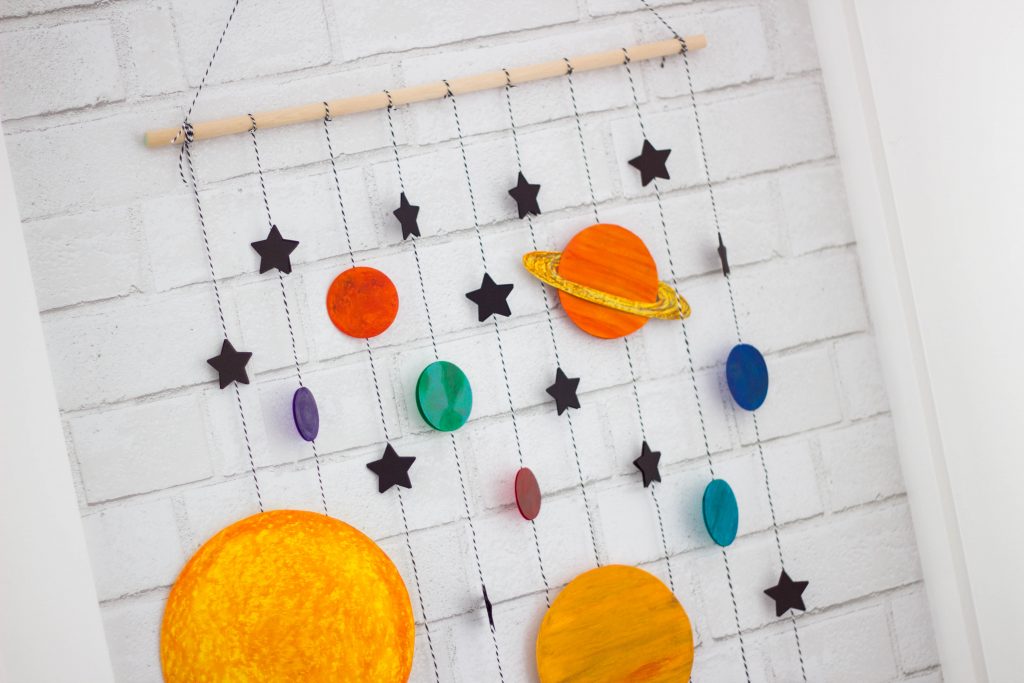 DIY Space Mobile Craft - Honeybear Lane