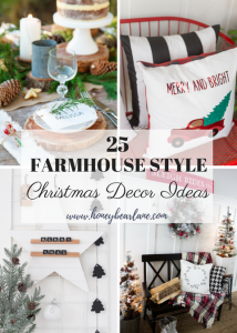 These gorgeous farmhouse style Christmas decor ideas are sure to make your home space look stunning and rustic this winter!