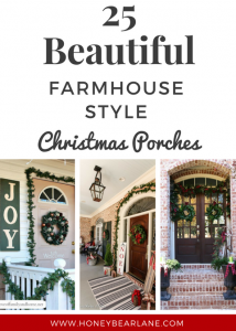 These stunning farmhouse style Christmas porches will inspire you to create beautiful farmhouse style decor of your own!