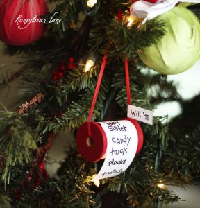 These beautiful farmhouse style inspired DIY ornaments are easy to make and add a cozy touch to any home!