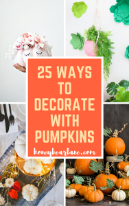 This is a list of our favorite ways to decorate with pumpkin for fall and Halloween!