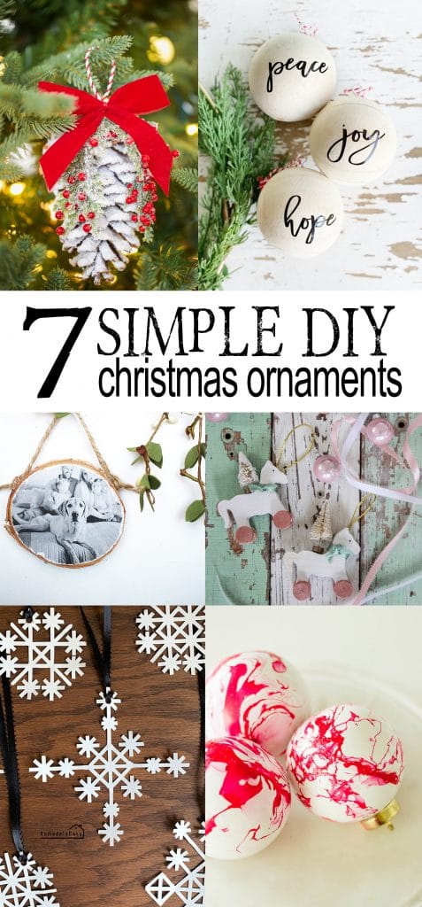 A Marbled Ornament and Other DIY Christmas Ornaments - Honeybear Lane