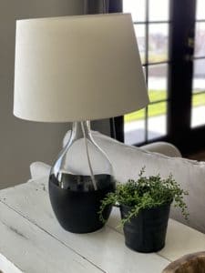 easy modern lamp makeover