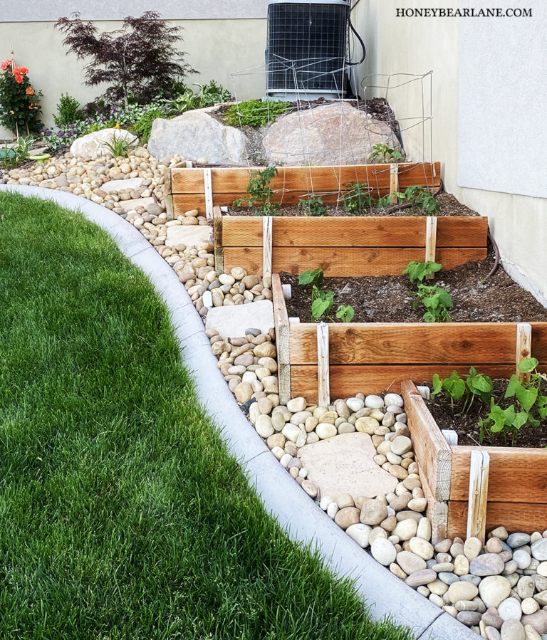 DIY Tiered Planter Boxes - Honeybear Lane